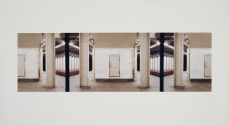 Subway Platform (6th Avenue, 14th Street Canarsie Line "L", New York City)