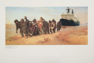 The Barge Haulers with the Atomic Icebreaker "Russia" from the series Alternative Museum