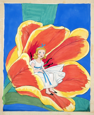 Thumbelina in tulip from Thumbelina