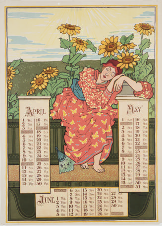 Poster Calendar, April / May / June 1897