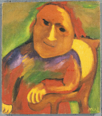 Seated Figure (Portrait of Gertrude Stein)