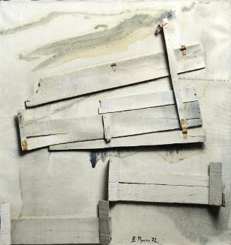 Untitled (broken wood gate)