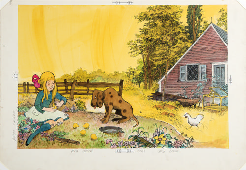 "Alexandra sat in the sunlight watching a chick hatch from an egg" from How Fletcher Was Hatched