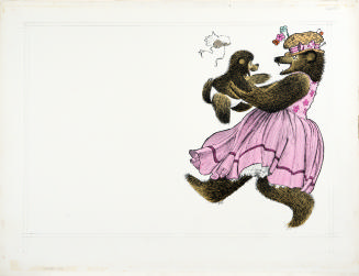 "Mrs. Bear and Baby Brown Bear laughed, cried, hugged, and danced all at once." from Knobby Boys to the Rescue