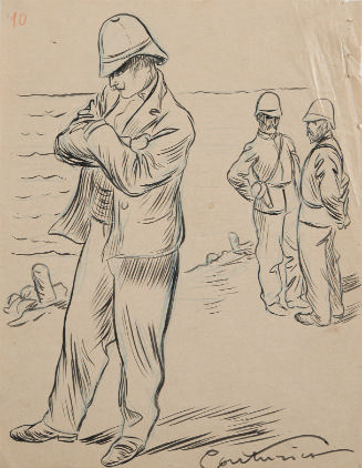 Dreyfus on Devil's Island from the series History of a Crime