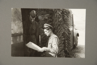Editor-in-Chief Lieutenant-Colonel S. Giperman Reviews A Final Print Of The Newspaper
