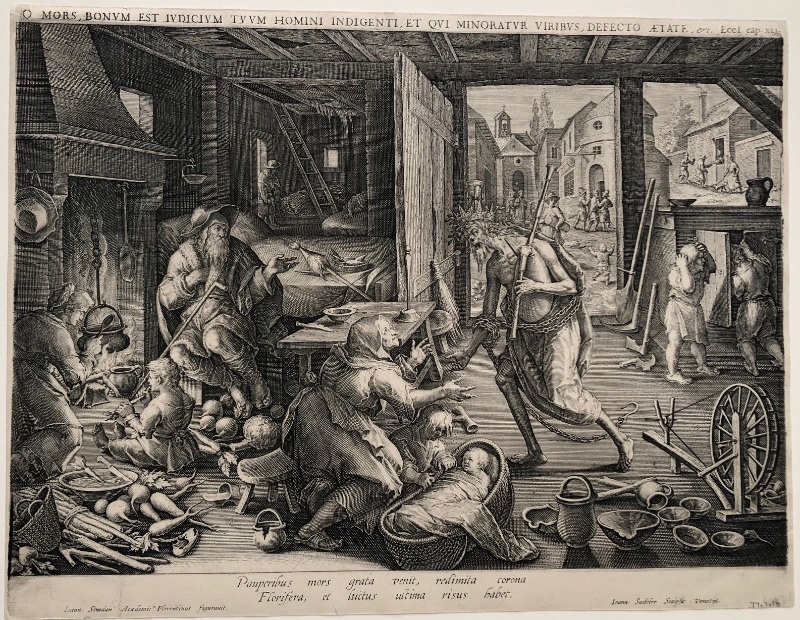 Death in the House of the Poor, after Jan Stradanus
