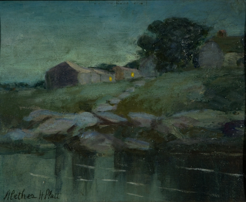 Shore Landscape at Dusk