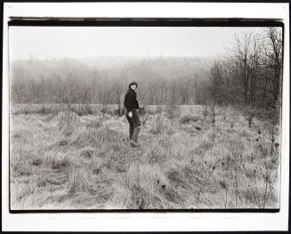 Joan Snyder in a field, Martin's Creek, Pennsylvania