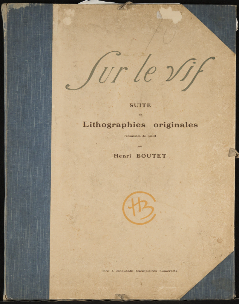 Frontispiece for the album Sur le vif