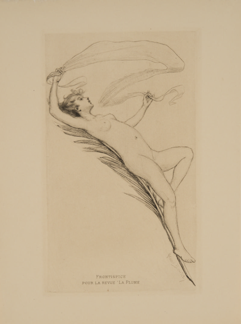 Frontispiece Pour La Revue La Plume