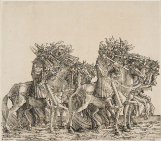 Burgundian Musicians on Horseback with Wind-instruments from the series Triumph of Emperor Maximilian I
