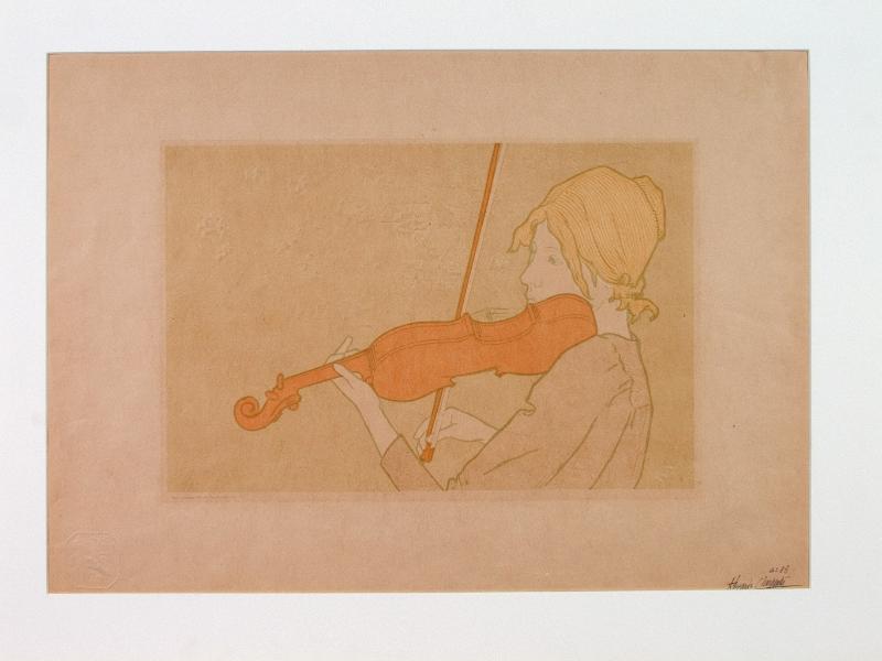 La Fille au Violon, from L'Estampe Originale