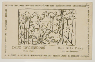 Invitation for Salon des Cent à Hall de la Plume