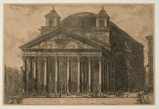 View of the Pantheon of Agrippa from Le Antichita Romane (The Antiquities of Rome)