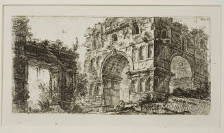 Temple of Janus and the Arch of Argentieri erected to Septimius Severus in Rome from Alcune Vedute di Archi Trionfali ed altri Monumenti, Opere Varie