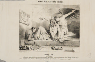 Salon Caricatural de 1843.  (Lehmann.)  Un Pédicure.