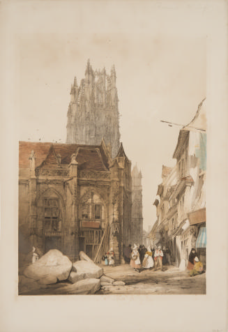 The Church of St. Laurent, Rouen, from the series Picturesque Architecture in Paris, Ghent, Antwerp and Rouen