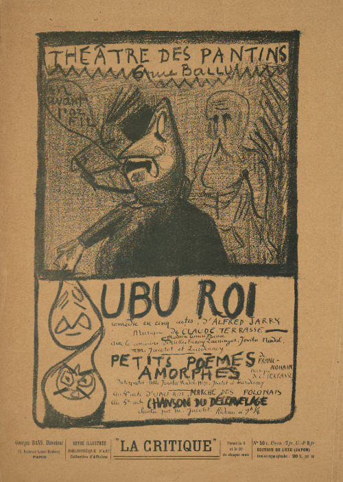 Ubu Roi program for Jarry's puppet theater Le Théâtre des pantins