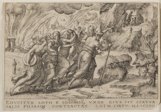 Lot and his Daughters Fleeing Sodom, from the series Story of Genesis