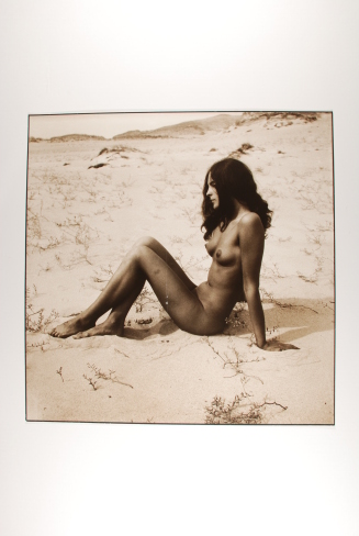 Nude Sitting in Sand