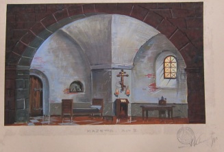 Stage design for Act III of Mazepa
