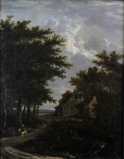 Landscape with Travelers and Cottages