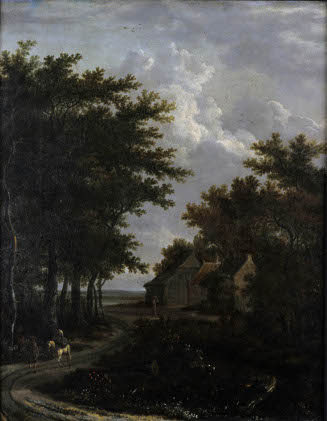 Landscape with Travelers and Cottages
