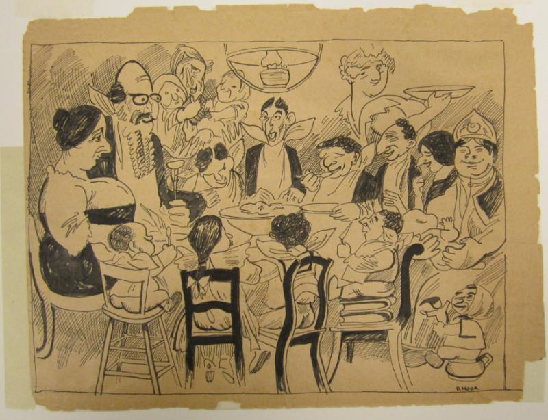 Untitled (Family at dinner)