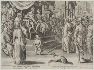 St. Paul before Festus and Agrippa, from The Acts of the Apostles II, after Johannes Stradanus (Jan van der Straet)