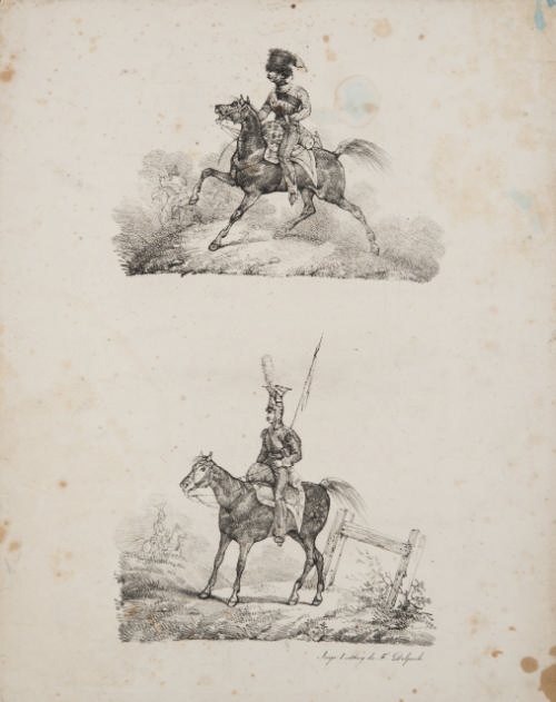 Two equestrian subjects