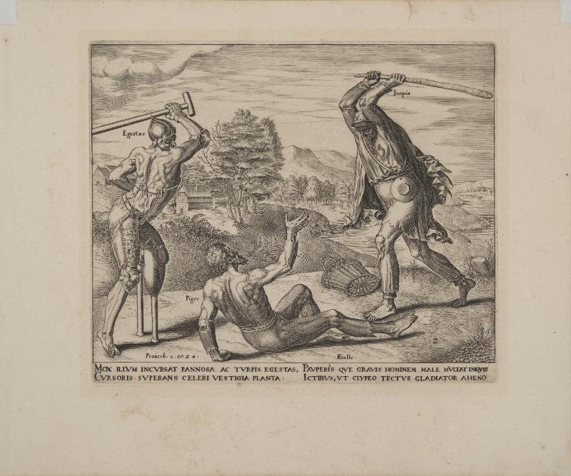 Poverty in the Guise of a Robber, from The Fate of the Slothful