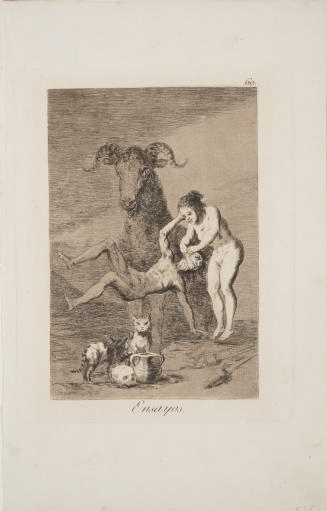 Trials, plate 60 from the series Los Caprichos