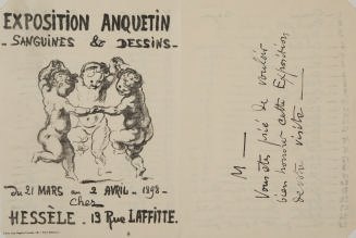 Exposition Anquetin: Sanguines et Dessins