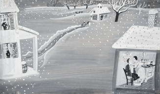 The postman slipped..., illustration for White Snow, Bright Snow