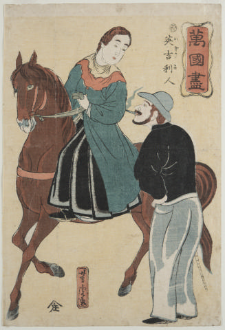 English Couple (Igirisujin) from the series A Collection of Various Countries (Bankoku zukushi)