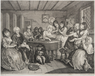 Epilogue, plate 6 from the series The Harlot's Progress