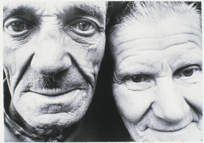 Untitled (Face study of an elder man and woman)