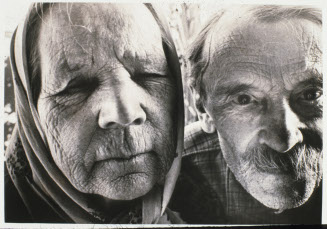 Untitled (Face study of an elder man and woman)