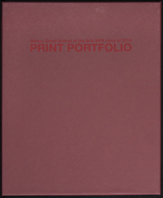 Portfolio box for Mason Gross School of the Arts MFA Class of 2019 Print Portfolio