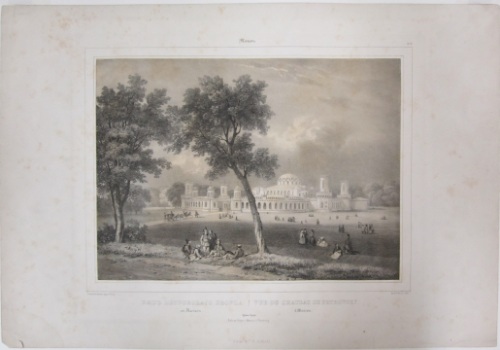 Vue der Chateau de Petrovsky a Moscow, plate 3 from the series Moscow