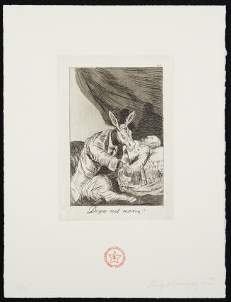 De quel mal morira? (Of What Ill Will He Die?) from the series The Return to Goya's Caprichos