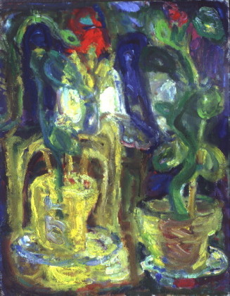 Still Life With Flowers and a Grass Snake