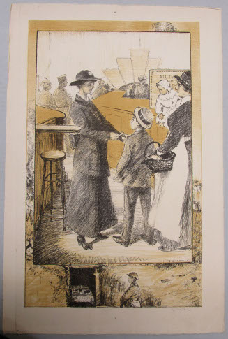 Ticket Collectors from the portfolio War Work: A Portfolio 1914-1918