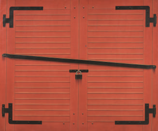 Red Garage Doors from the series Views of the Yard