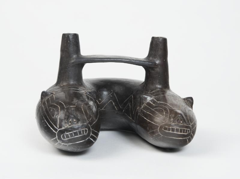 Paracas double-headed snake vessel