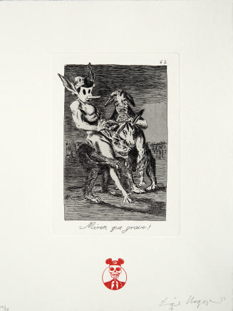 Miren que grave! from the portfolio After Goya/With Chagoya (Rutgers Print Collaborative 2021 Portfolio)