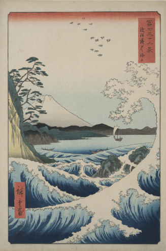 The Sea at Satta in Suruga Province from the series Thirty-Six Views of Mount Fuji