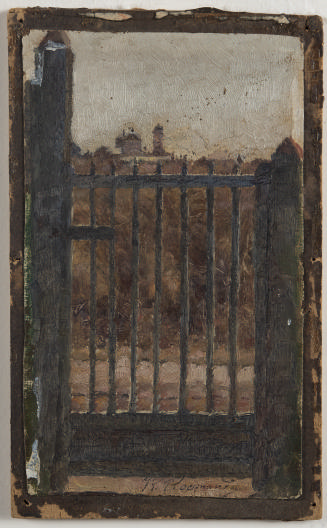 (Landscape with Church and Gate)