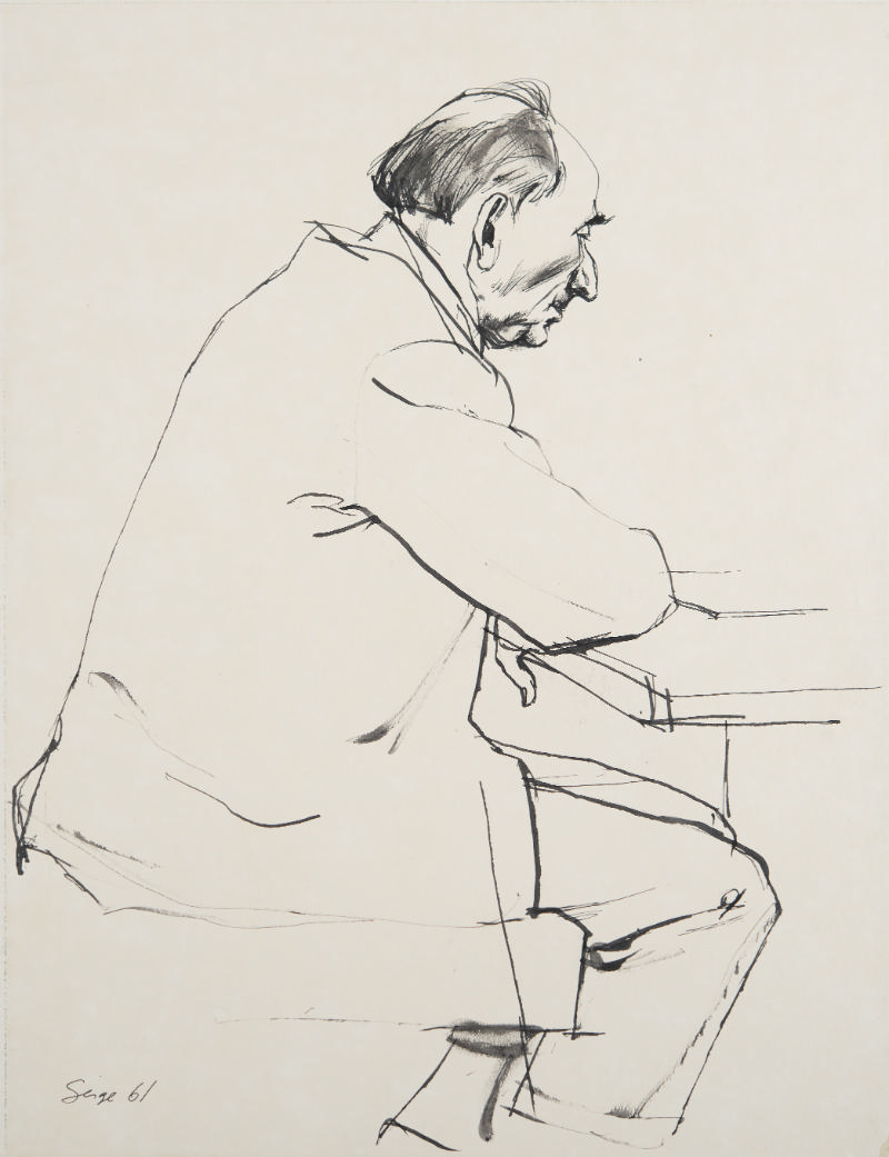 (Man Seated at Table)